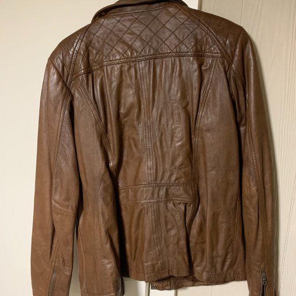 Danier | Women's Brown Leather Jacket Size Small UK12 - Picture 2 of 7